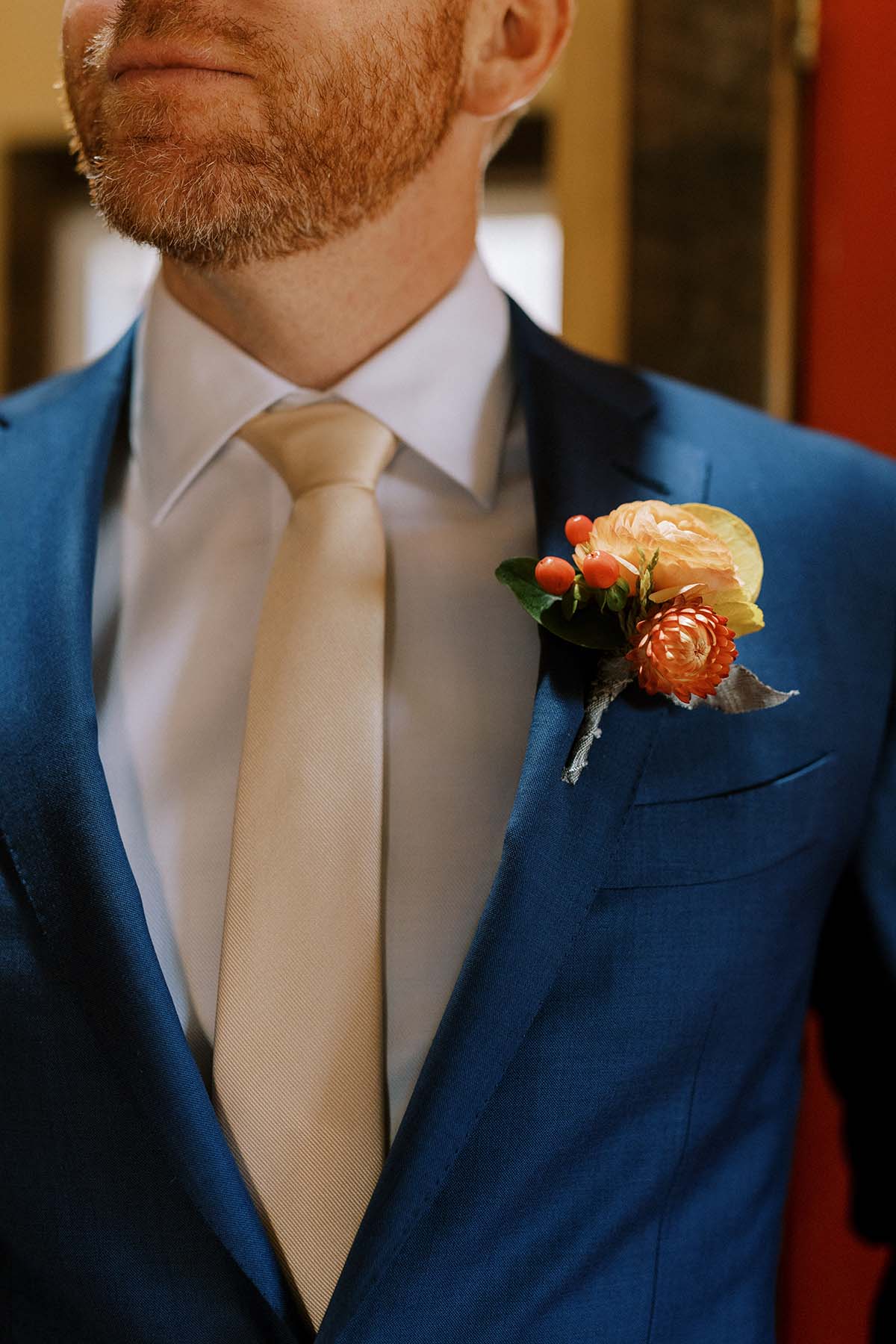 Napa wedding planning boutonniere